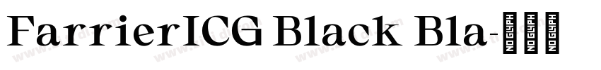 FarrierICG Black Bla字体转换